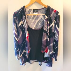 Libra womans 2 layer blouse. Size xxlarge